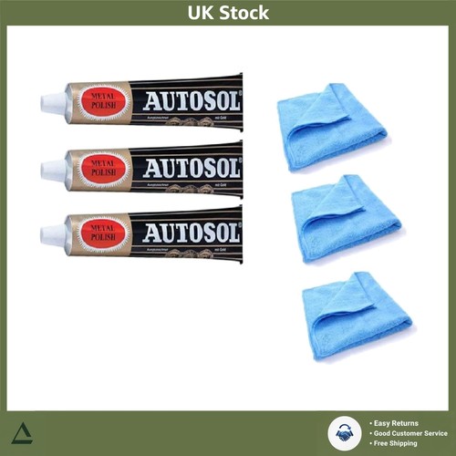 Metal polish kit 75ml tubes - 3x,