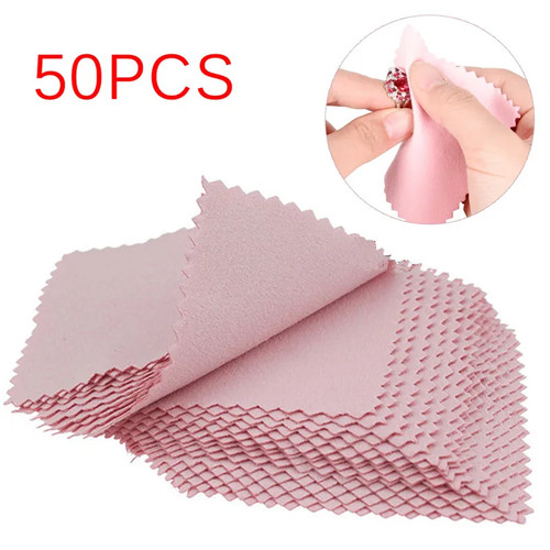50pcs silver polishing cloth - 50pcs,