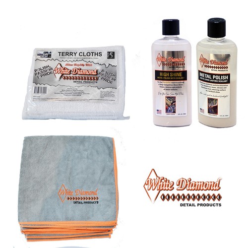 White diamond metal polish - diamond,